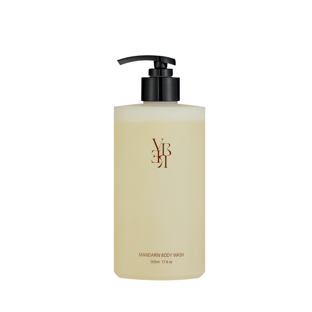 [Verber] Mandarin Body Wash 500ml – A Refreshing Citrus Aroma That Lingers on Your Skin – Made in Korea